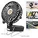 D-FantiX Small Portable Fan Battery Operated Personal Fan Mini USB Rechargeable Handheld Fan for Home, Travel, Bedroom and Office (Black)
