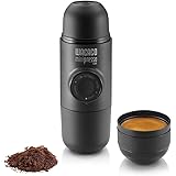 Wacaco Minipresso GR, Portable Espresso Machine, Compatible Ground Coffee, Hand Coffee Maker, Travel Gadgets, Manually Operated, Perfect for Camping, Hiking