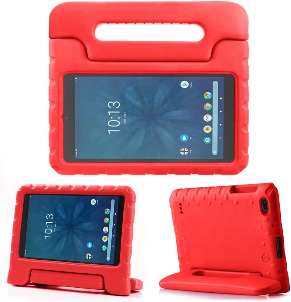 REGOKI Onn 8” Case, Lightweight Handle Stand Kids Cover Compatible with Walmart Onn 8inch Android Tablet (Model ONA19TB002) 2019 Released (Red)