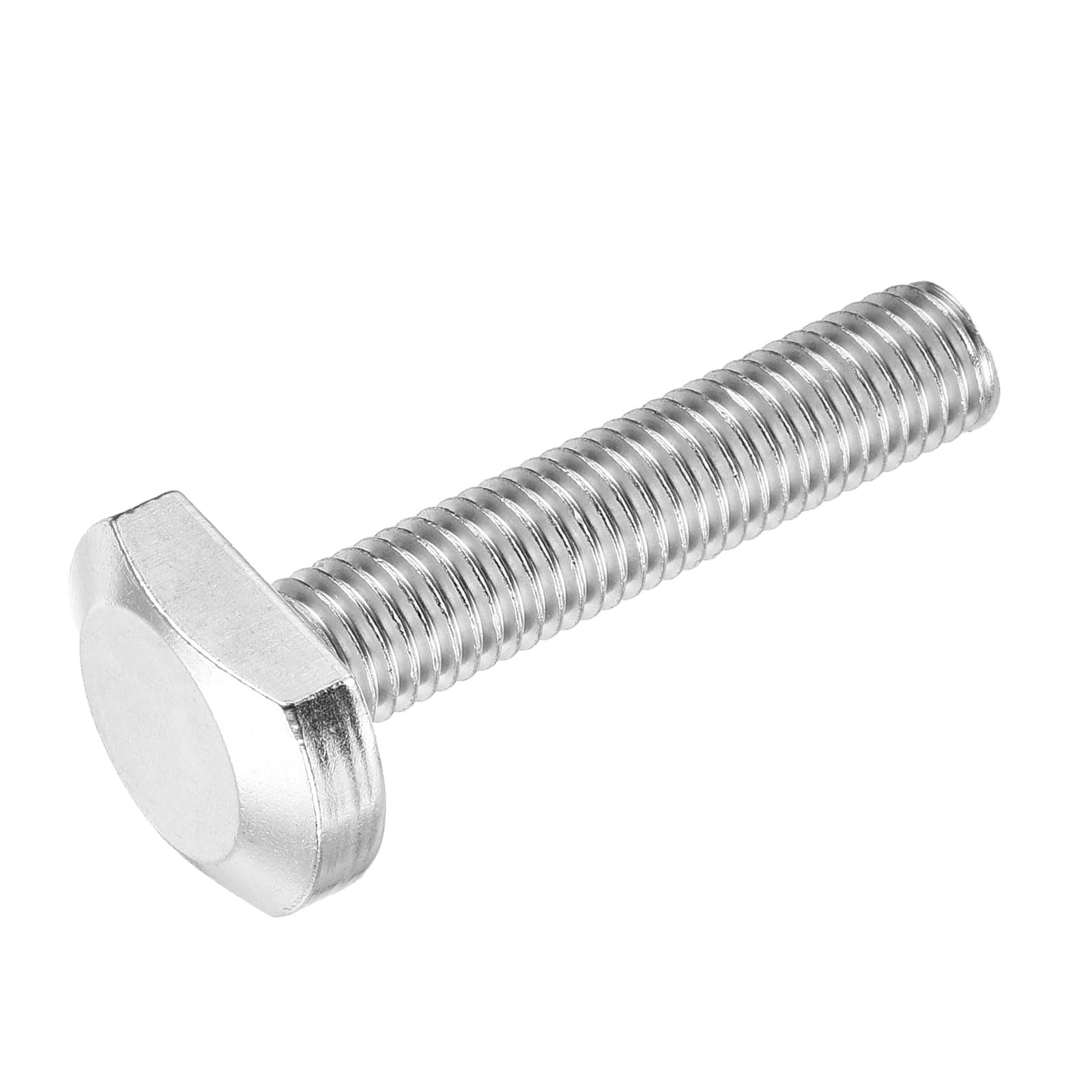 Photo 1 of uxcell 2Pcs T Slot Drop-in Bolt, M12 x 60mm T-Slot Bolts 304 Stainless Steel t Shape Stud Sliding Screw Hammer Head T-Bolt for Track Aluminum Alloy Rack Assembly
