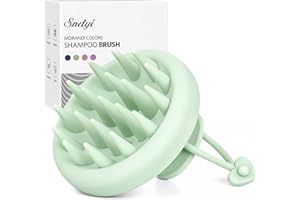 Sndyi Silicone Scalp Massager Shampoo Brush, Hair Scrubber with Soft Silicone Bristles, Scalp Scrubber/Exfoliator for Dandruf