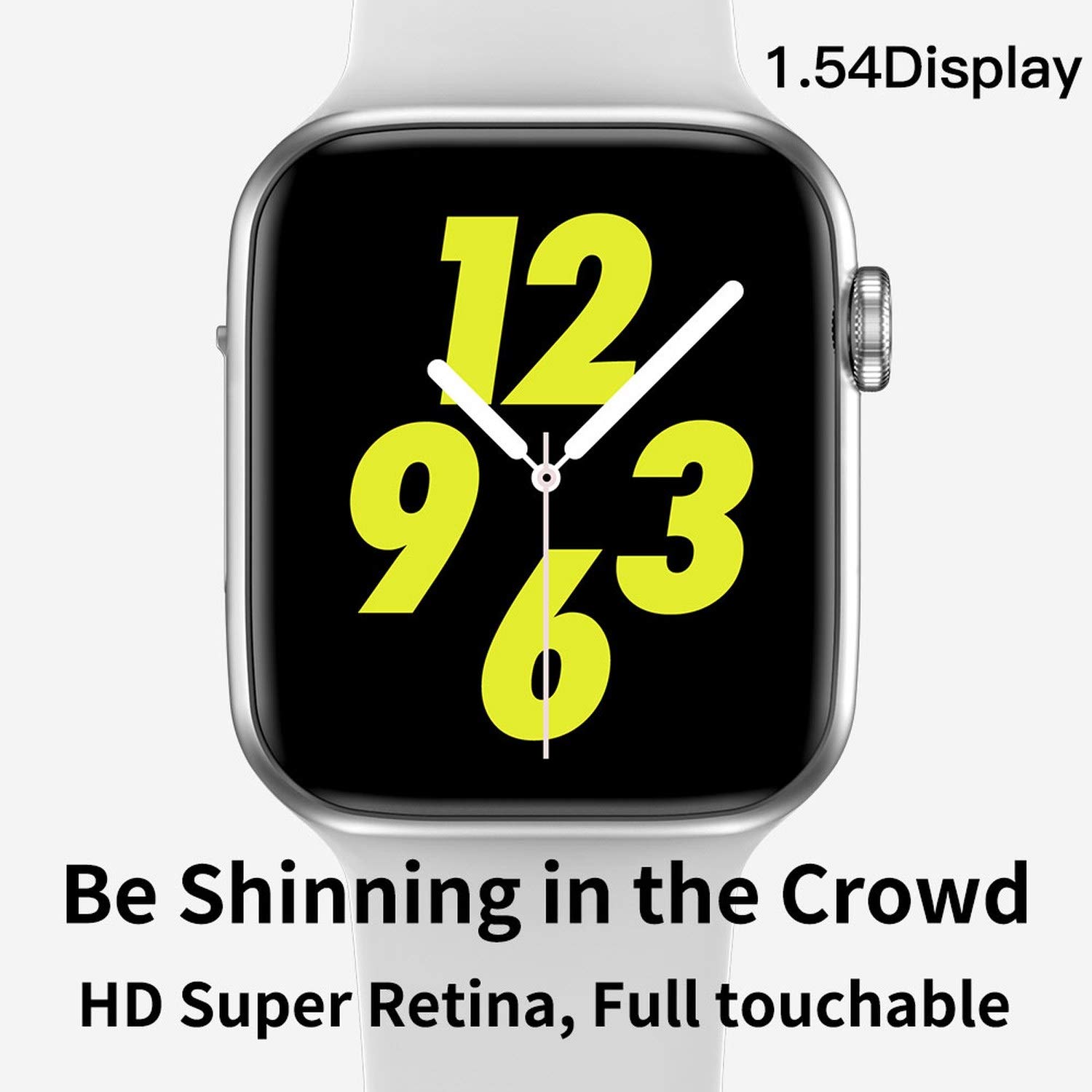 Amazon.com: Iwo 8 Plus/ECG Smart Watch Heart Rate Monitor ...