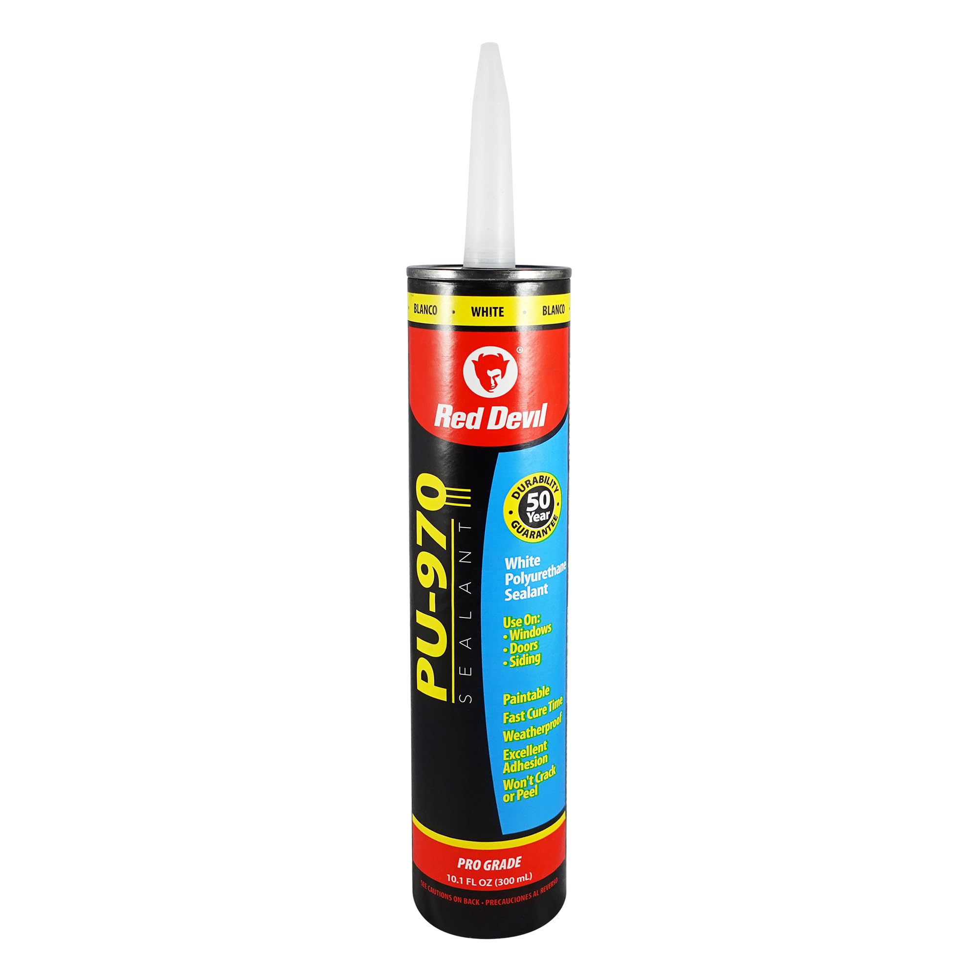 Red Devil 0970 Window and Door Polyurethane Sealant, 1 Pack, White