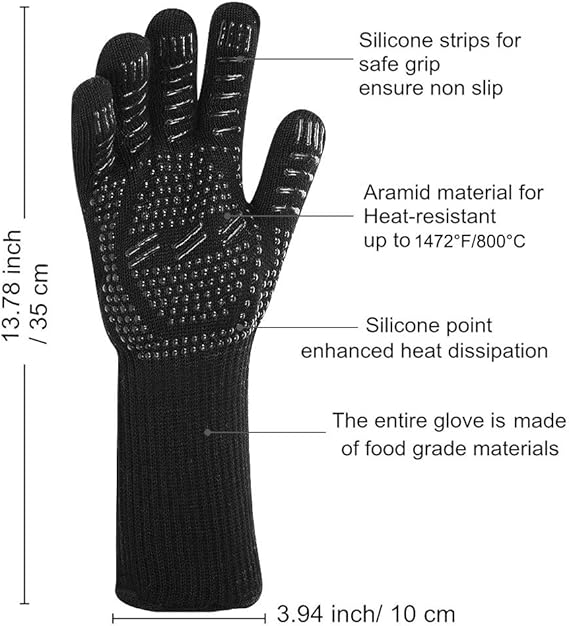 gants pour feu de cheminée