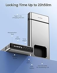 Vaydeer Metal Phone Lock Box, Cellphone Locker Box