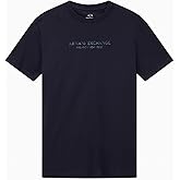 Armani Exchange Mens Center Logo Milano/New York Logo Tee