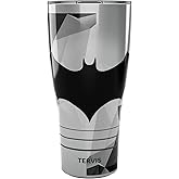Tervis Traveler DC Comics Batman Lineage Triple Walled Insulated Tumbler Travel Cup Keeps Drinks Cold & Hot, 30oz, Stainless Steel