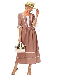 Scarlet Darkness Women's Pioneer Costume Dress