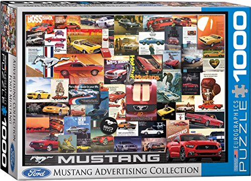 EuroGraphics Ford Mustang Vintage Ads Jigsaw Puzzle (1000 Piece)