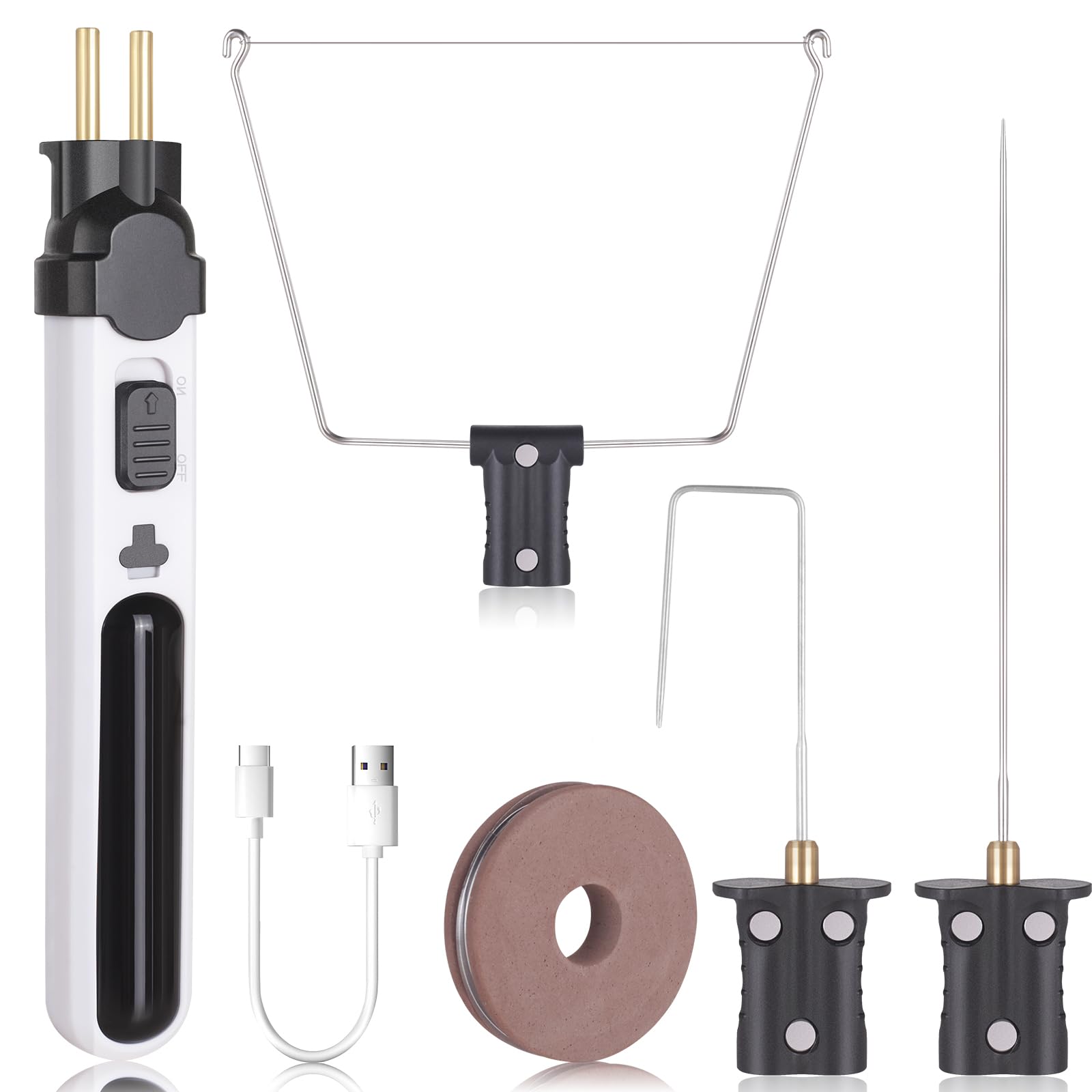 Photo 1 of 6 in 1 Cordless Foam Cutter,Electric Cutting Machine Pen Tools Kit,Styrofoam Cutting Pen, Foam Carving Tools for Foam Cutting Holes Digging Details Handling