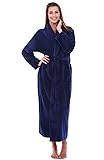 Alexander Del Rossa Womens Fleece Robe, Long