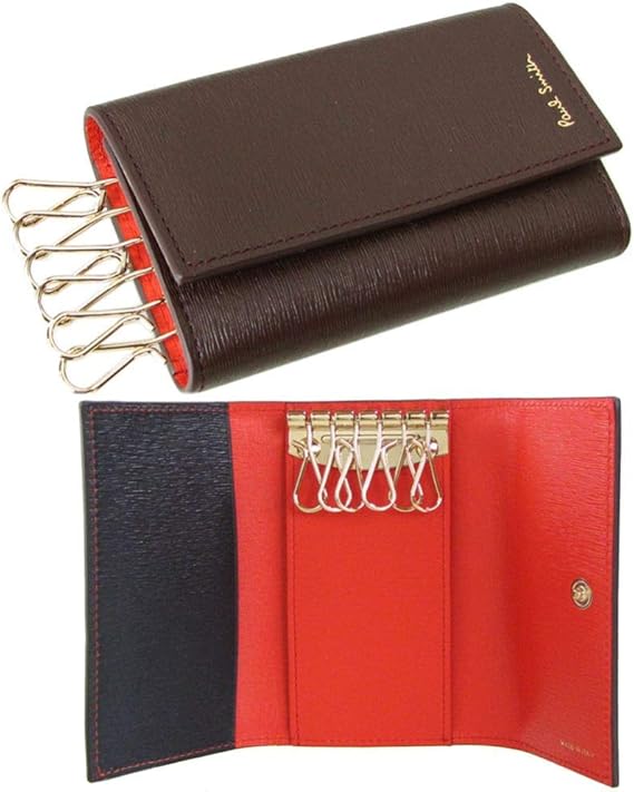 Amazon Co Jp ポールスミス キーケース メンズ レディース ボルドー ネオンレッド M1a 1981 Astrgr 28 Made In Italy 並行輸入品 服 ファッション小物