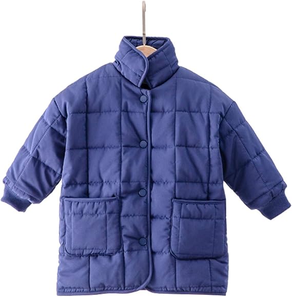 Amazon rdman ベビー服 青 100cm 中綿コート 暖かい 軽量 幼稚園 保育園 発表会 子供用 普段着 外出 温かい プレゼント 可愛い アウター 女の子 男の子 ボアコート 綿服 上着 パーカー トップス ダウンコート コート ジャケット 通販