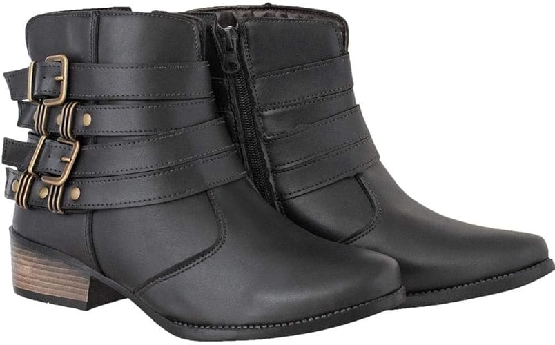 bota cano curto feminina salto baixo