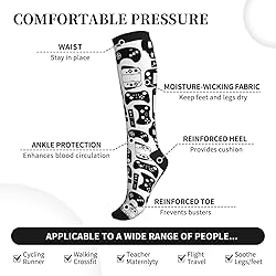 aipoase Video Game Controller Compression Socks