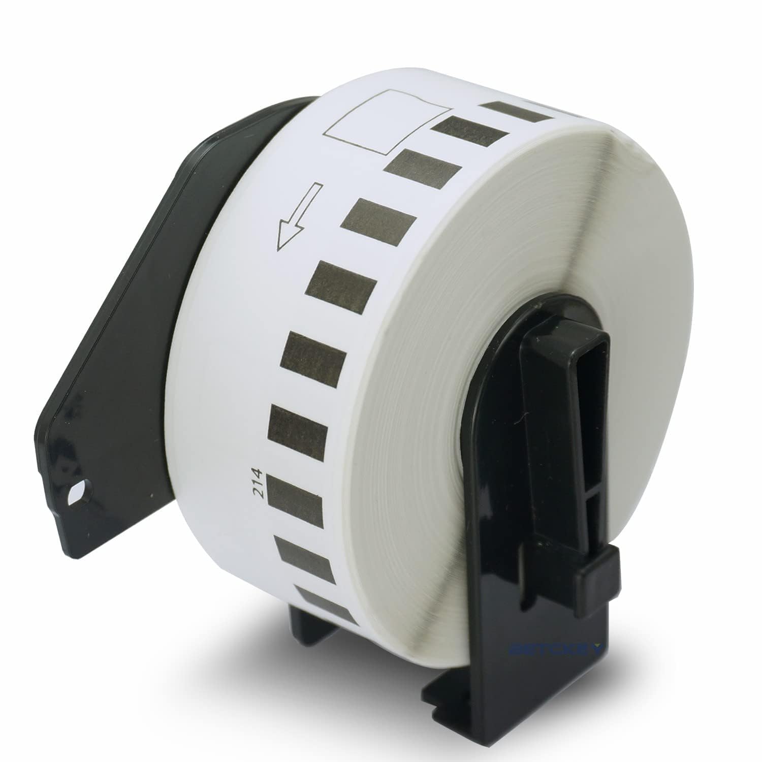 BETCKEY - 1 Roll DK-22214 Labels, 12mm x 30.48m, 1 Continuous Length Paper Labels Compatible with Brother QL Label Printers
