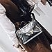 Yocatech Women's Clear Cross Body Messenger Shoulder Bag Purse, Adjustable Strap, NFL Stadium Approved, Black