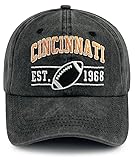 Terojnkl Embroidered City Football Hat for Men