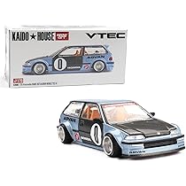 Kaido House Honda Civic (EF) Kaido Works V2 by Mini GT in Red 156