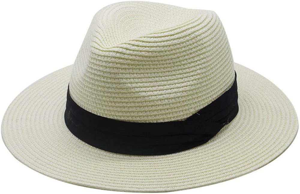 Panama Hut Mit Breiter Krempe - Fedora Strohhut Für Strand Und Sommer
