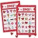 Unomor Valentine's Day Bingo Games for Kids - Bingo Cards with 24 Players for Valentine Party Games, Valentine Crafts School Classroom Activities, Party Favors Supplies