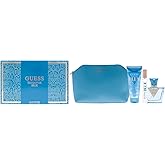 Guess Seductive Blue by Guess for Women - 4 Pc Gift Set 2.5oz EDT Spray, 3.4oz Body Lotion, 0.5oz EDT Spray, Pouch