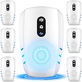 2026 Cvtayn Upgraded Ultrasonic Pest Repellent Indoor Repeller, Mouse Traps, Repellent Roach, Mouse, Bugs, Mosquito, Mice, Spider, Ant, Rodent Repellent Ultrasonic Plug in, 3 Mode Switching, 6 Packs