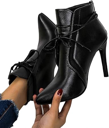 leather dress booties