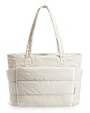 BAGSMART Tote Bag for Women, Lightweight Puffy Tote
