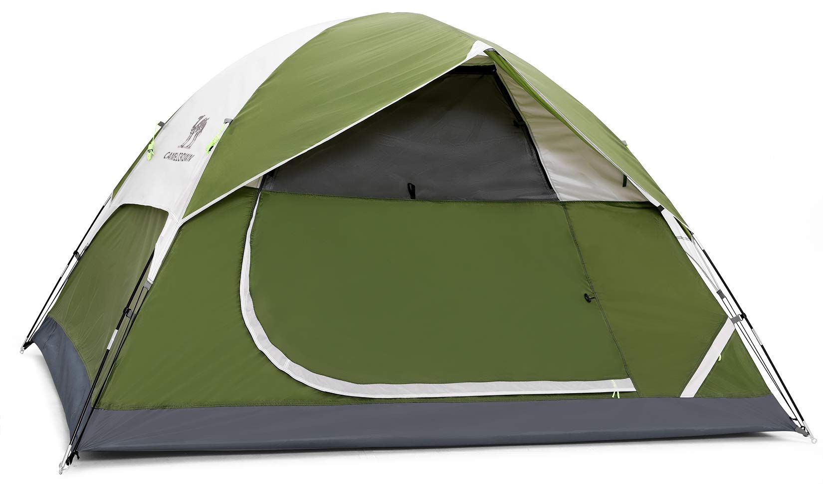 CAMEL CROWN 2/3/4 Person Camping Tent with Removable Rain Fly, Easy Setup Outdoor Tents Water Resistant Lightweight Portable for Family Backpacking Camping Hiking Traveling