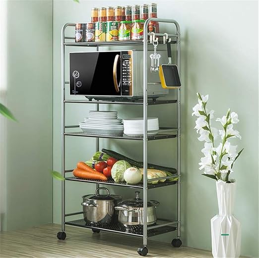 QHGao Rejilla para Cochecito De Cocina De 5 Capas, Carro De ...