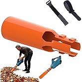 Leaf Blower Air Booster, Air Flow for Blower, Cordless Leaf Force Booster for 2–4 Inch Blower Tubes, Easy to Install Airflow Accelerator, Yard Cleanup Artifact (Orange)