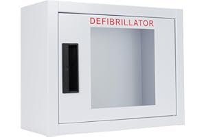 Cubix Safety Standard, Nonalarmed AED Cabinet, Compact. Fits Many Defibrillators on The Market. Measures 11.63" H x 14.75" L x 6.75" D. Essential Storage for Indoor AEDs.