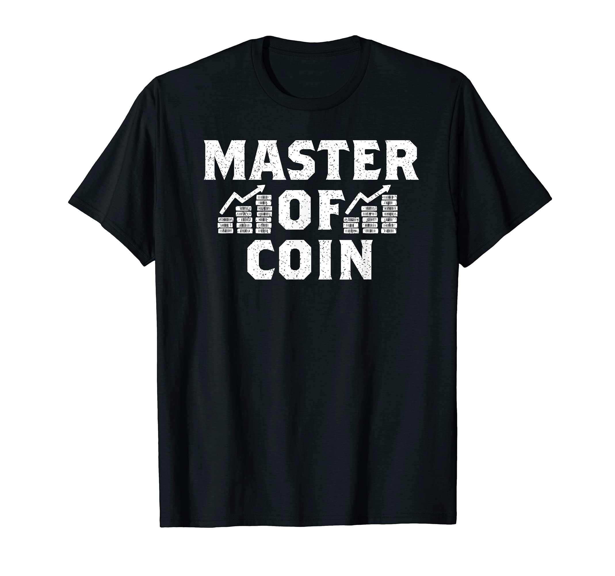 Master Of Coin Cryptocurrency Blockchain Vintage T-Shirt