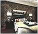 Blooming Wall: Elegant European Black/Gold/Brown Flocking Embossed Textured Damasks Wallpaper Wall Mural Wallpaper for Living Room Bedroom, 20.8 In32.8 Ft=57 Sq.ft,Brown/Gold/Black