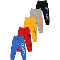 KYDA KIDS Boys' Loose Fit Trackpants (Pack of 5)