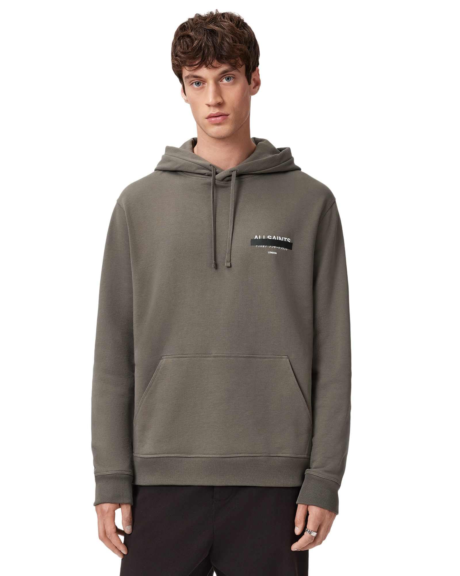 Allsaints Men’s Sweatshirt Redact Oth Hoody Forest Green XS