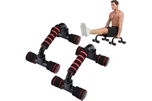 YOKELE Push Up Bars for Enhanced Strength Training - Non-Slip, Sturdy Push up Stands with Ergonomic Design - Portable and Perfect for Home Fitness Training and Floor Workouts