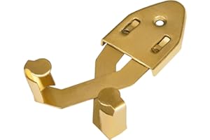 Mythrojan Metal Single Sword Wall Mount Vertical Sword Mount Display Wall Hanger Adjustable Multifunctional Mount Wall Decor Rack for Axe, Knives (Brass Plated Steel)