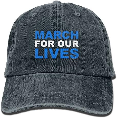 SJIEXZ March For Our Lives Adults Adjustable Denim Snapback Hat Outdoors Cricket Cap