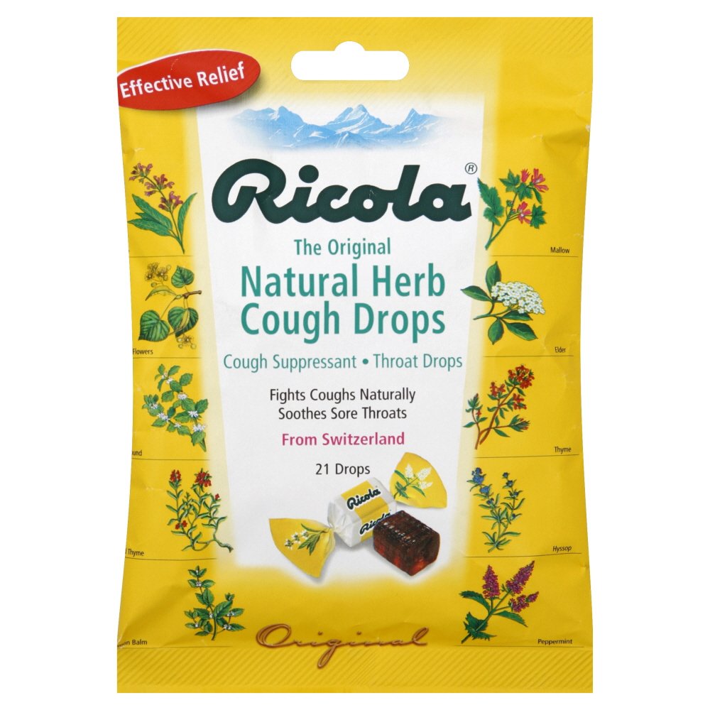 Ricola Original Herb Cough & Throat Drops, 21 ct