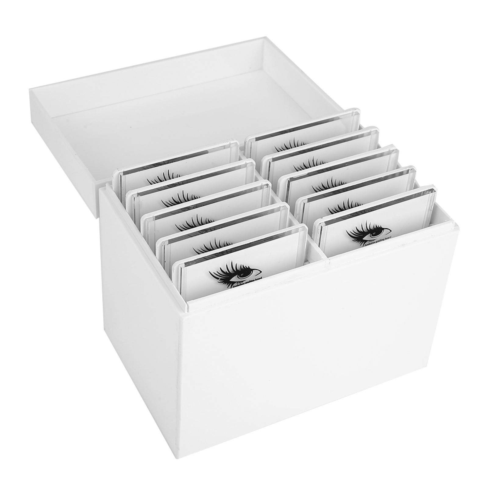 Eyelash Storage Box 10 Layers Acrylic Eyelash Case Makeup Organizer For Grafting Lash Extension, False Eyelash Care