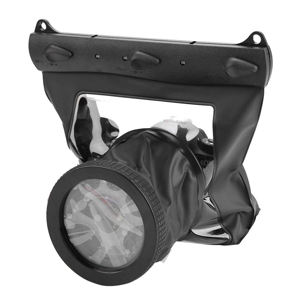 Mugast Universal Underwater Camera Case, Waterproof Dving Case up to 20M Camera Housing for most DSLRs such as for Canon, Nikon etc(Black)