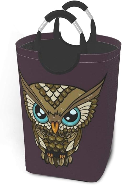 Amazon Lubataga ランドリーバスケット 漫画フクロウのイラスト最小限のおかしい顔の鳥 ランドリーバッグ 洗濯かご おりたたみ 洗濯カゴ おしゃれ 収納ボックス おもちゃ収納 ランドリー収納 オンライン通販