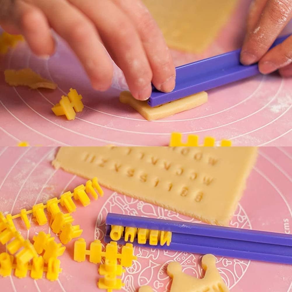 72 Pcs Alphabet Number Cookie Press Letter - Image 3