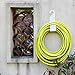 White Garden Hose Holder wall mount-Durable , very powerful hanger it can hold 100ft heavy hose -keep your backyard neat and clean