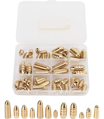 bullets in tackle box Amazon.com : S & J's TACKLE BOX 1oz Brass Bullet SINKERS, 10 PER Pack :  Sports & Outdoors