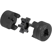ZTUOAUMA L075 Flexible Coupling Set - 1/2 To 1 Inch 3-Piece L-Jaw With NBR Rubber Spider