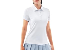 ISEEGZ Women's Golf Shirt Short Long Sleeve Polo Shirts Lightweight Quick-Dry Workout Daily Work Shirts Tops for Women