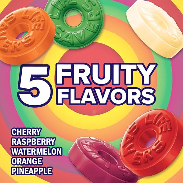 LIFE SAVERS 5 FLAVORS HARD CANDY ROLLS, 1.14 OUNCE – 10 COUNT (PACK OF 2)